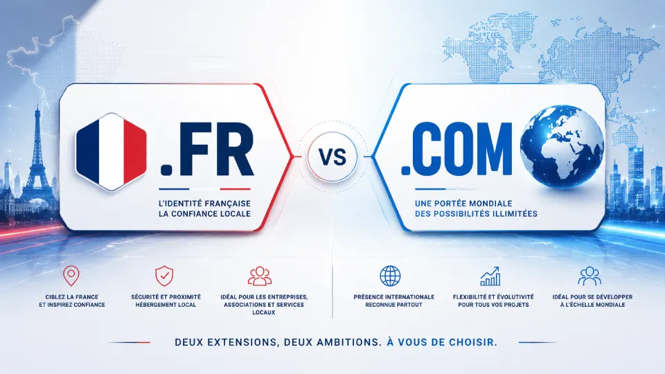 Nom de domaine .fr ou .com : lequel choisir pour votre entreprise