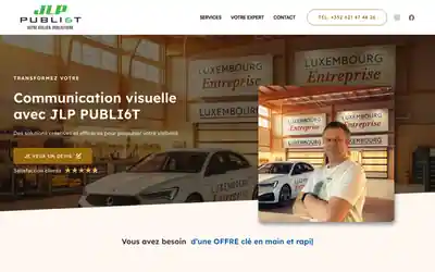 Capture du site Atelier Publicitaire Luxembourg